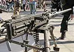 Machine gun is an example of a military weapon