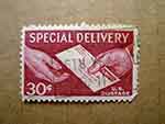 Special delivery US stamp