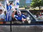 Greek fans celebrate