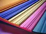 Colored paper selection