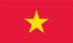 Vietnamese flag by Flagpictures.org