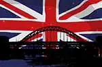 Union Jack over London Bridge