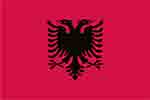 Albania flag courtesy of FlagPictures.org