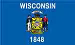 Wisconsin state flag courtesy of FlagPictures.org