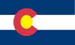 Colorado state flag courtesy of FlagPictures.org