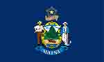 Maine state flag courtesy of FlagPictures.org