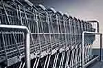 Steel shopping carts (courtesy of Pixabay.com)