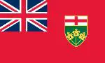 Ontario flag (Courtesy of FlagPictures.org)