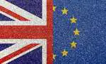 UK vs EU flag conceptual